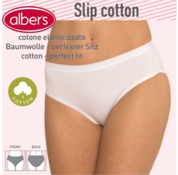 Chilot clasic din bumbac pentru femei - alber's Slip cotton