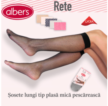 Sosete lungi elegante plasa mica pescareasca - alber's Rete