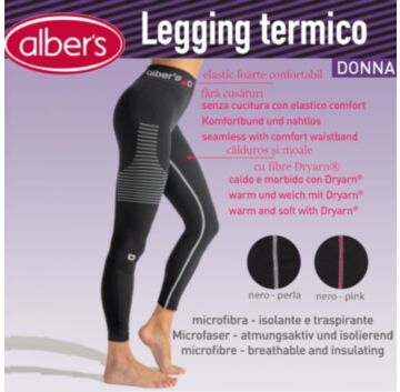 Colant termic cu fibre Dryarn® pentru femei - alber's Legging termico (Art. 240)