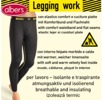 Indispensabili (colanti) termici pentru munca, pentru barbati - alber's Legging work (Art. 242)