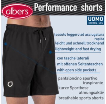 Pantaloni scurti pentru sport - alber's PERFORMANCE SHORTS (Art.244)