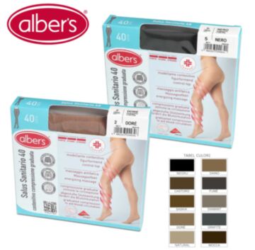Dres compresiv 40 den. Compresie puternica, graduala - alber's SALUS SANITARIO 40 (Art. 271)