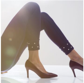 Colant tip pantalon cu perle (treggings) - Filifolli Portofino