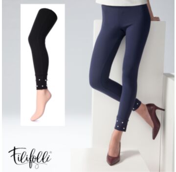 Colant tip pantalon cu perle (treggings) - Filifolli Portofino