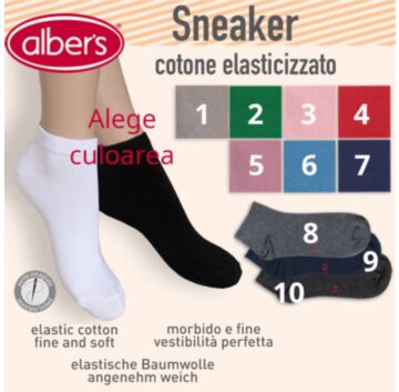 Sosete scurte din bumbac - alber's SNEAKER (Art. 529 N)