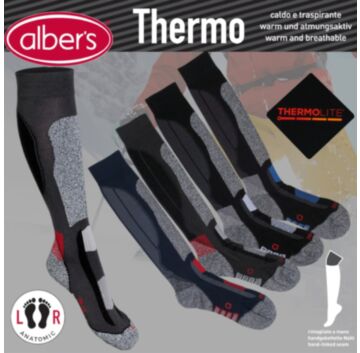 Ciorapi tehnici lungi pentru sporturi de iarna! Cu Thermolite® ﻿pentru a pastra caldura si a indeparta transpiratia.