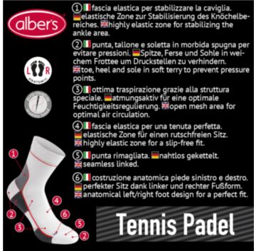 Sosete tenis padel - alber's PADEL (Art. 591)
