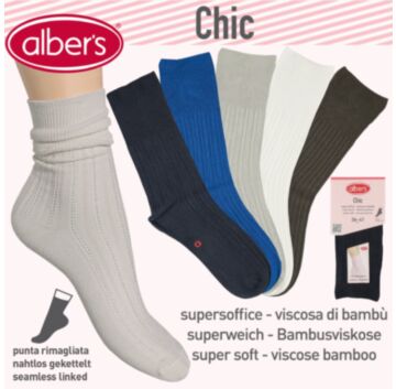 Sosete elegante si fine din viscoza (bambus) - alber's CHIC