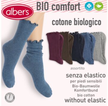 Sosete din bumbac BIO fara elastic - alber's BIO COMFORT (Art. 626 M)