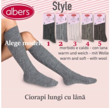Ciorapi lungi, caldurosi, cu lana - alber's STYLE (Art. 649)