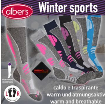 Sosete termice sporturi de iarna pentru femei - alber's WINTER SPORTS (Art. 678)
