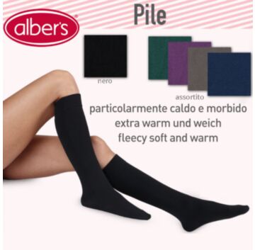 Ciorapi caldurosi lungi din fleece (PILE) pentru anotimpul rece; ciorapi foarte moi si confortabili! alber's PILE