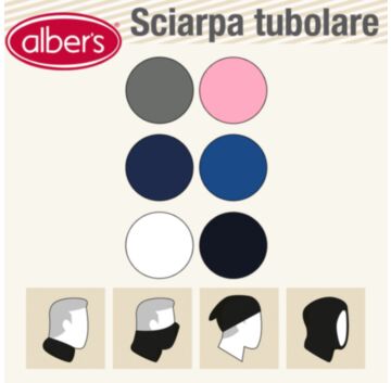 Esarfa tubulara (bandana, guler) talie unica, unisex - alber's Sciarpa tubolare (Art. 711)
